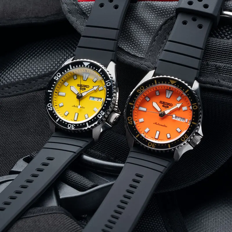 Seiko 5 Sports SKX Yellow Dial Automatic Men’s Watch- SRPL87